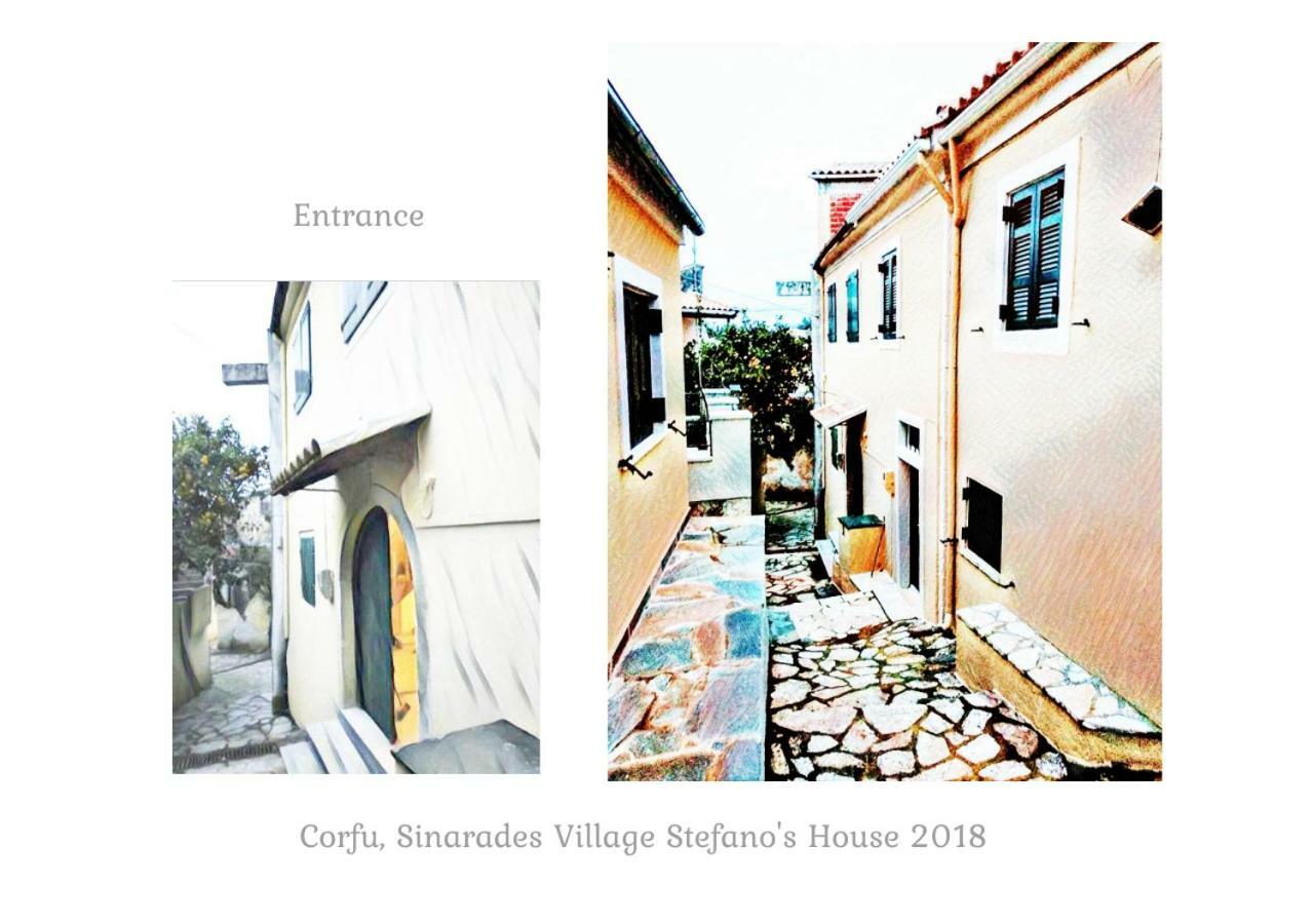 Country Traditional House In Corfu Village, Greece Sinarádes Exterior photo